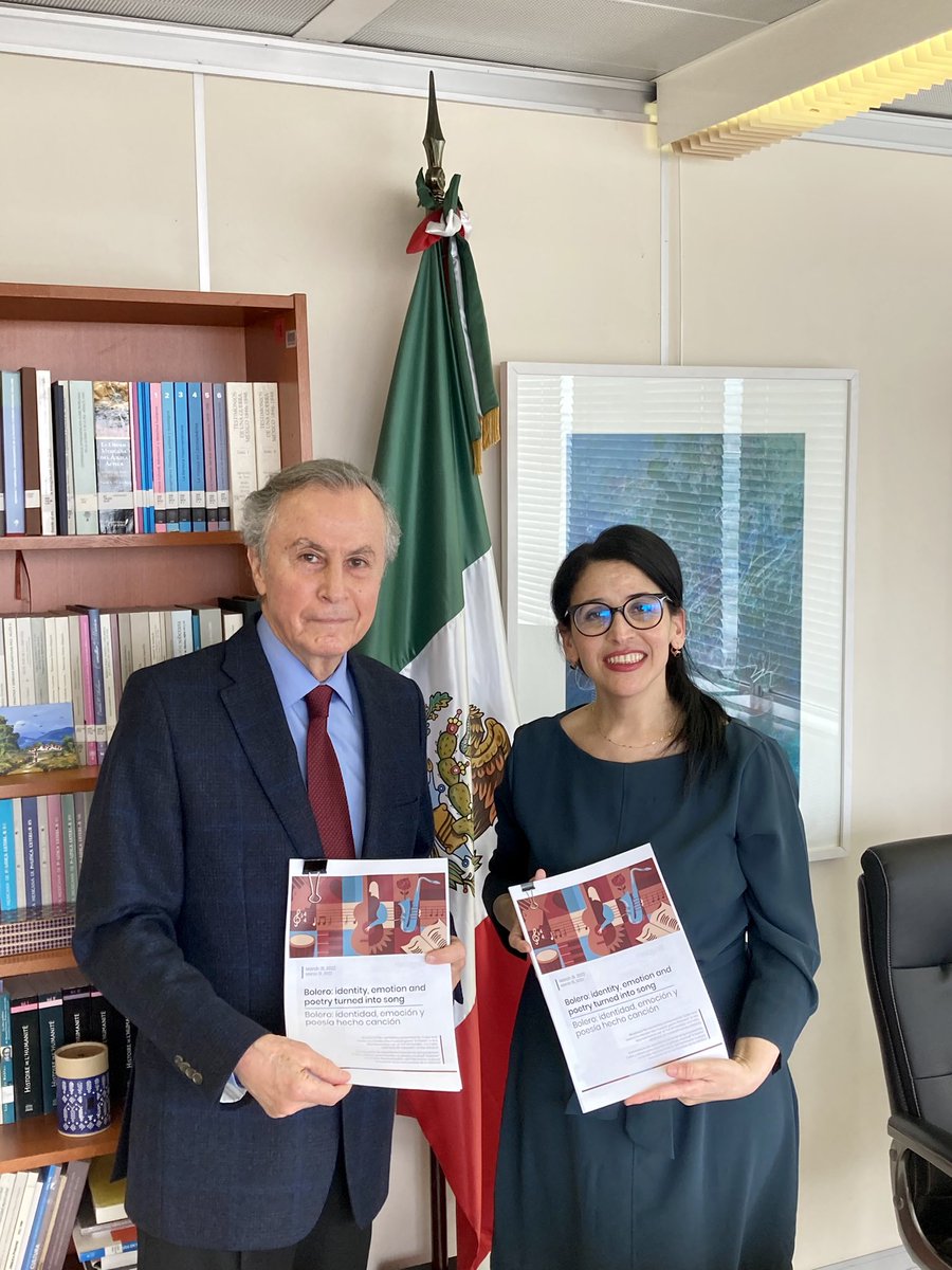 El día #hoy 🇲🇽 y 🇨🇺 presentaron la iniciativa binacional “Bolero:identidad, emoción y poesía hecho canción” 🎶 para su inscripción en la Lista Representativa de Patrimonio Inmaterial de la <a href="/UNESCO_es/">UNESCO en español 🏛️#Educación #Ciencia #Cultura</a>