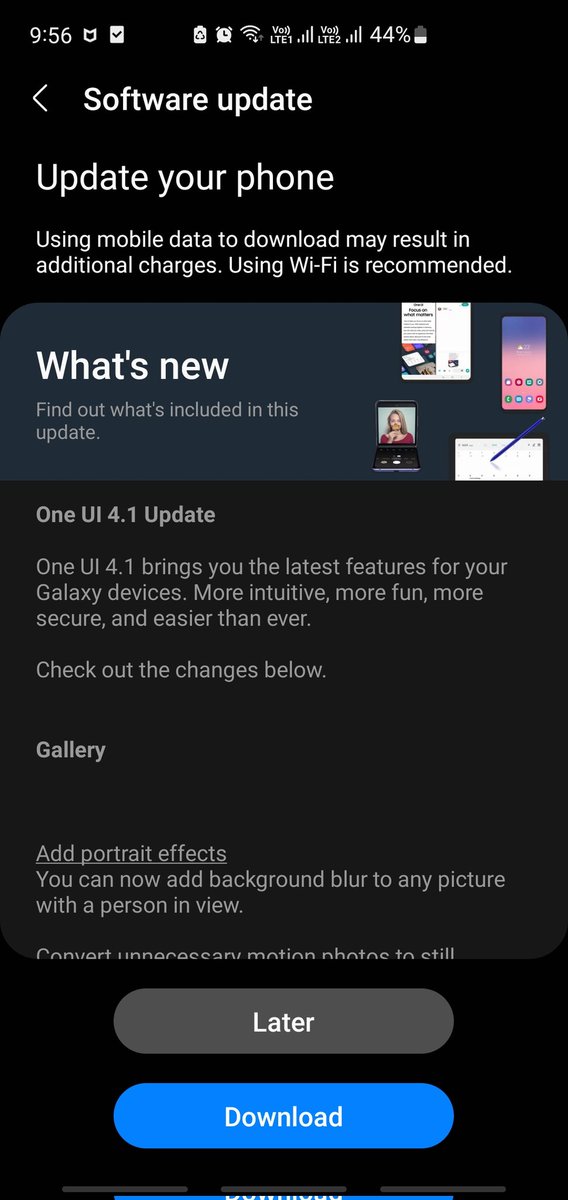 arunnechlani's tweet image. #OneUI4.1 #S10+ #Update