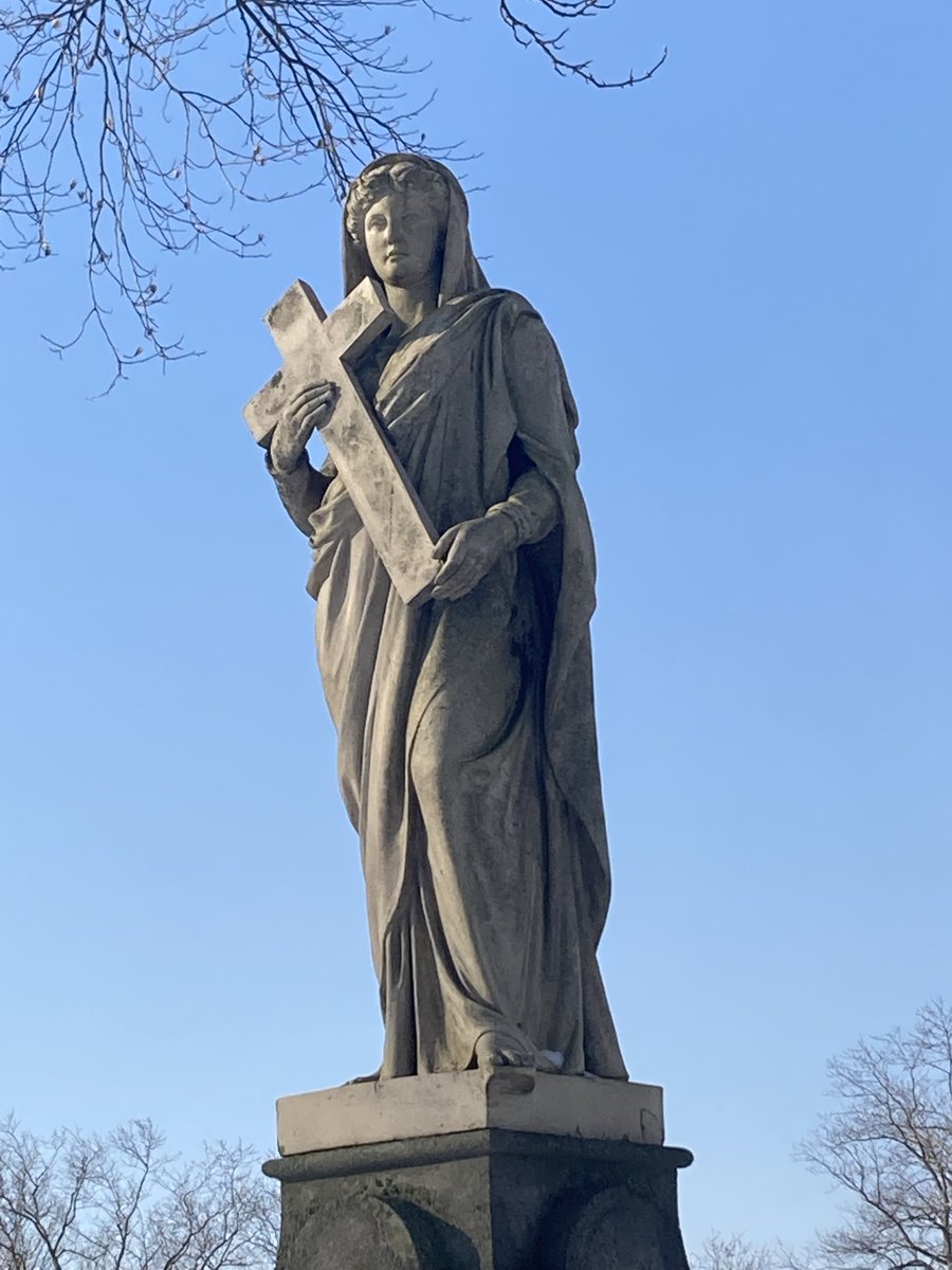 mtpcemeteryhist's tweet photo. Cool Headstone of the Week: a Mourner with Cross. A popular motif throughout the Victorian and Edwardian Era. #cemetery #headstone #gravestone #canadiancemetery https://t.co/d8KXS53aXl