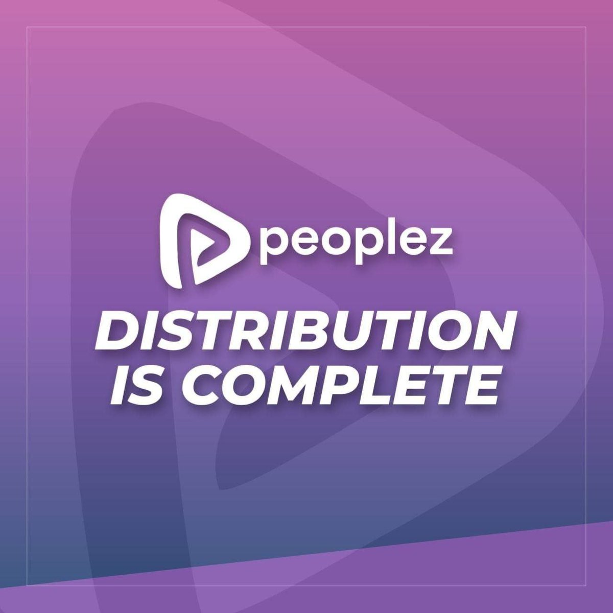 Peoplez_io's tweet photo. ▶️#Peoplez Fourth Vesting Distribution of $LEZ tokens for Seed, Private and Public Sale is complete.
🧐Please check your wallet.
Please dm our CTO @peoplez_andrew if you have not receive your tokens.
#BSC #BNB #crypto #vip #BTC #exclusive #DAO #BNBChain #BSCGems https://t.co/iMdciFqaro