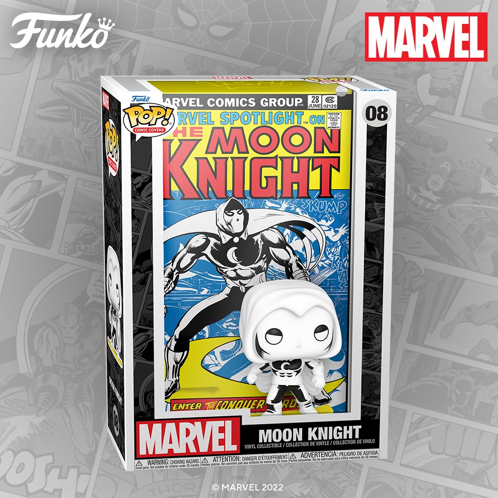 FunkoEurope's tweet photo. Coming Soon: Pop! Comic Covers: Moon Knight!
Be the first to know when he's in stock: https://t.co/lqeDdYxWIc https://t.co/39SpdrlmMP