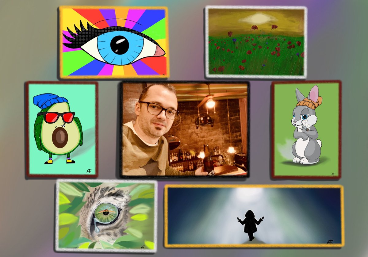 eitzisart's tweet photo. 📣INTRODUCTION📣

I'm Andy, a musician, dad, husband and digital artist. My works include comics, abstract art, pencil drawings, oil on canvas and some emotional art.

My NFTCollections are on Opensea (Polygon) and Foundation $ETH

Have a look in my 🧵 for more👇
#NFTCommunity https://t.co/xff7f9HheU