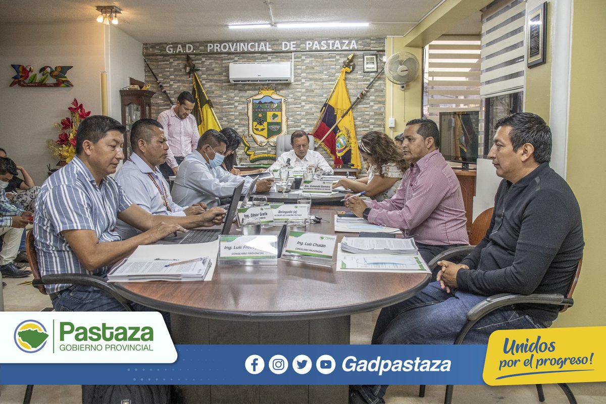 GadPastaza's tweet photo. La Cámara Provincial realizada este miércoles 30 de marzo, convocada por el Prefecto Jaime Guevara y con la presencia de todos los consejeros se aprobaron todos los puntos del orden del día, entre los más destacados está la autorización para que el Prefecto (1/3) https://t.co/2dlNjywQmg