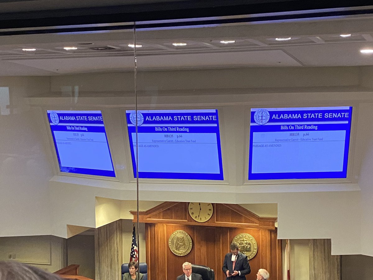 myAEA's tweet photo. The ETF budget (HB135) passes the Senate 32-0. The budget will move to the governor’s desk after House concurrence. This is a historic day for teacher pay raises! 🎉 https://t.co/3VCSowxsbj
