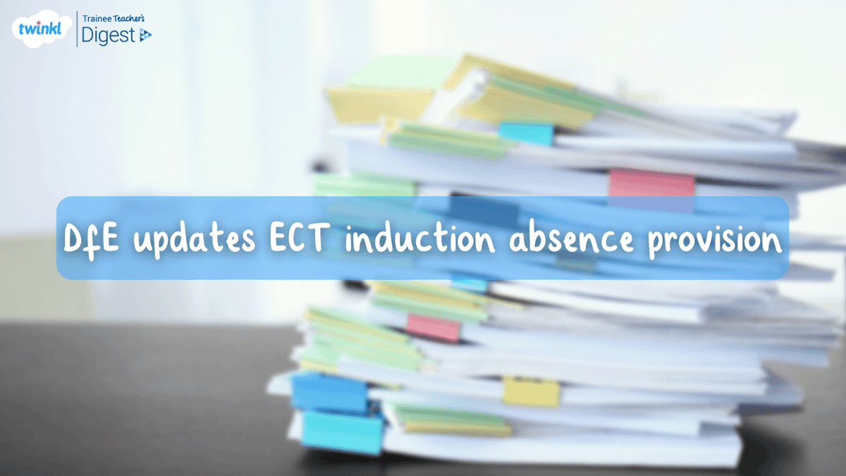TraineeDigest's tweet image. The DfE has updated its guidance on ECT absences relating to COVID-19 and how they impact your induction. Here’s what you need to know.

#TwinklDigest #ECTinduction

➡️twinkl.co.uk/l/151p13