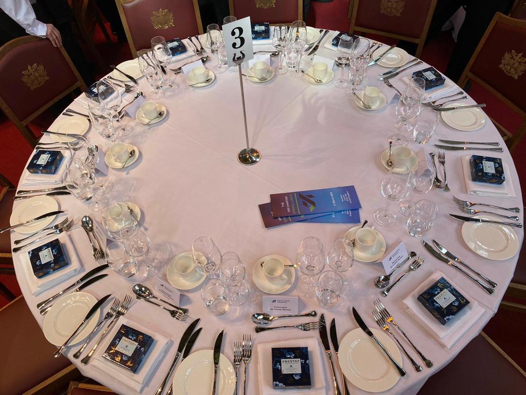 ACS_events's tweet photo. We are honoured to be the Gold Sponsor of #TheAirCharterAssociation Spring Lunch at Guildhall. Our team are excited to be back, listening to another inspiring speech from our ACS Chairman, Chris Leach 📸 - The Air Charter Association #aca #aircharter #privateaviation #travel https://t.co/AuNt4A9PUb