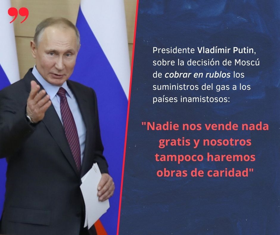 EmbRusiaMexico's tweet photo. ☝️ En una situación en la que el sistema financiero de los países occidentales se utiliza "como arma", cuando se congelan los activos rusos en dólares y euros, "no tiene sentido utilizar las divisas de estos países" https://t.co/sCUawaukIc