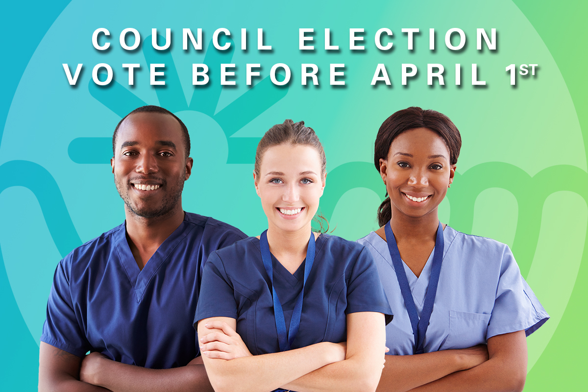 TheCMRITO's tweet photo. Linda Gough provided Council with an update on the current Council elections. Reminder to all CMRITO members that Friday (tomorrow) is the last day to vote in the election for District 6, member-at-large https://t.co/SQ5tc8DHu7