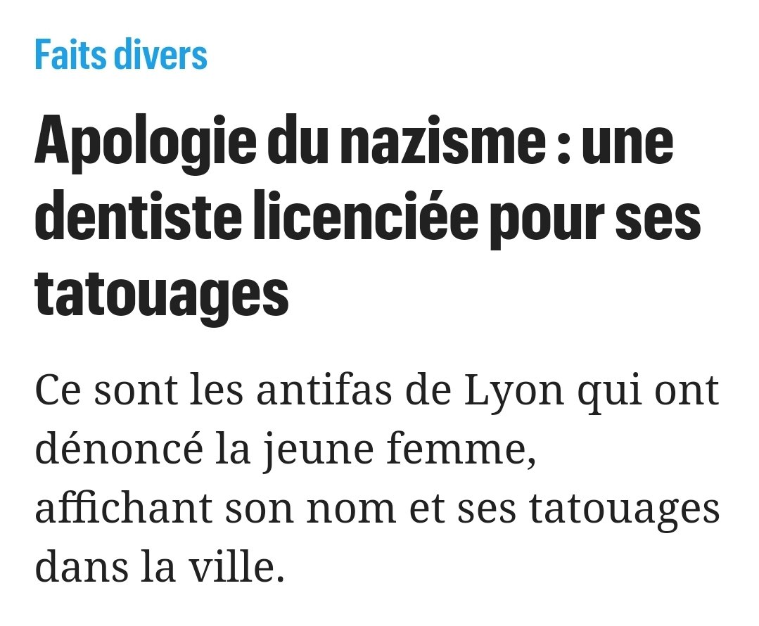 antifa_lyon's tweet image. Sans la GALE des gens se feraient encore arracher des dents par une Nazi. L'histoire se souviendra que @GDarmanin et @EmmanuelMacron on dissout un groupe luttant contre les idées nazis. Klaus Barbie doit vous applaudir 👏👏
Suivez @comitesoutien69 
#stopdissolution