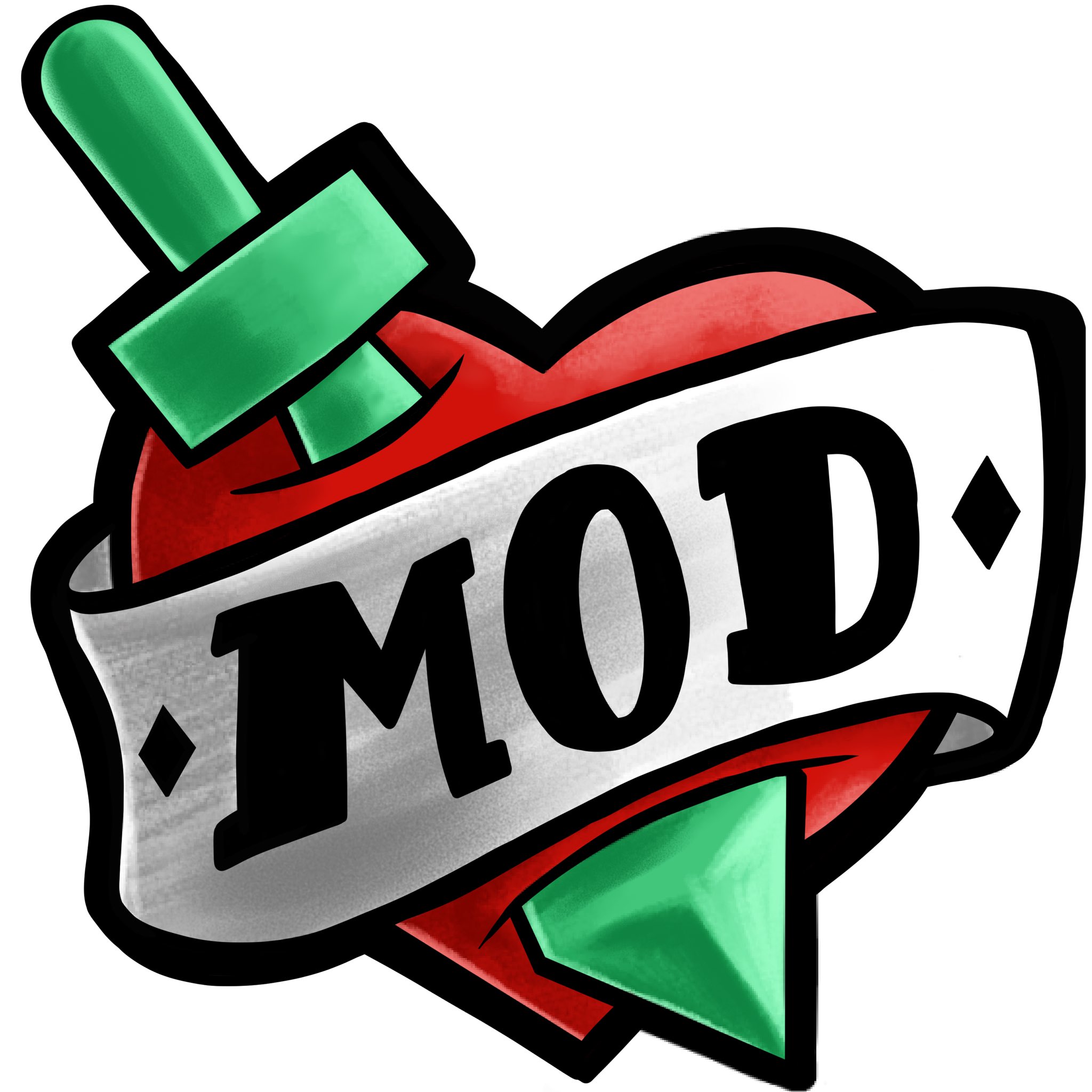 Bubble Mod Love Twitch Emote Mod Love Text Discord Emote 