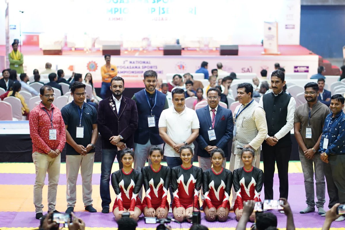 sanghaviharsh's tweet photo. “Yoga is a mirror to look at ourselves from within”

attended the Sr. National Championship 2022in Ahmedabad.
Wished all the young and talented atheletes best of everything. https://t.co/lKD0Ygejrg