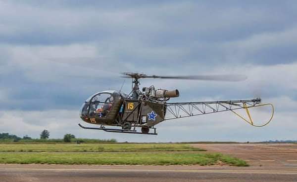 thyphoidjack's tweet photo. #SAAF Alouete 2 helicopter belonging to the SAAF museum. https://t.co/BBCXmDFA7x