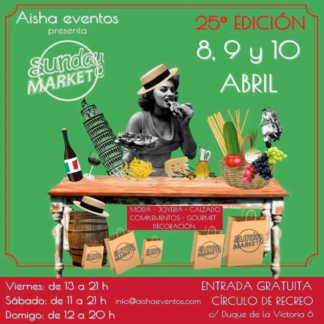 #GoValladolid <a href="/Aishaeventos/">Aisha Eventos</a> <a href="/SundayMarketVll/">Sunday Market</a> #abril 25 edición entrada gratuita .
