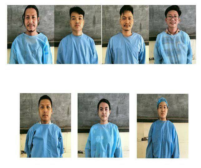 5 men & 2 women health workers living in Dawbon,Insein Tsp,North Okkalapa,#Yangon Division, were SENTENCED TO DEATH by junta tribunal on charges of committing acts of violence. #US_SanctionMOGE  #2022Mar31Coup  #WhatsHappeningInMyanmar