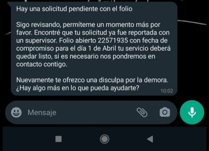 farvel0586's tweet photo. @TELMEXSoluciona Ahora el primero de abril. Me piden otro proceso con el envío de datos por aquí, de modo que entonces el anterior no sirve y he perdido mi tiempo?, solo digan una fecha y respetenla tenemos días sin trabajar y buen puntual que cobran. @Telmex @CondusefMX https://t.co/bkd1vDpsnf