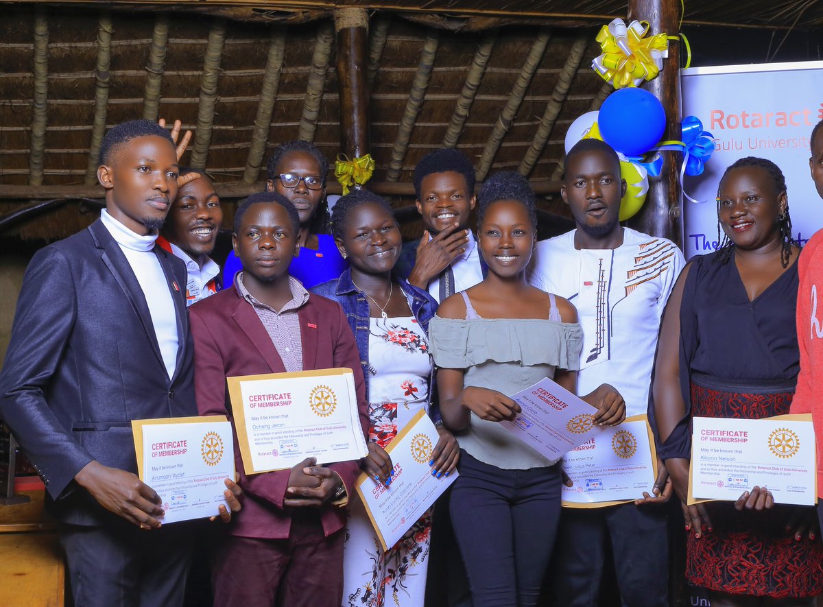 WyclefUg's tweet photo. Ushered in the @Rotary family at @RctGulu
On which day, We cerebrated the 15th Years of existence at @GuluVarsity 
It's a pleasure to join this mighty family https://t.co/FHvWLe5qbQ