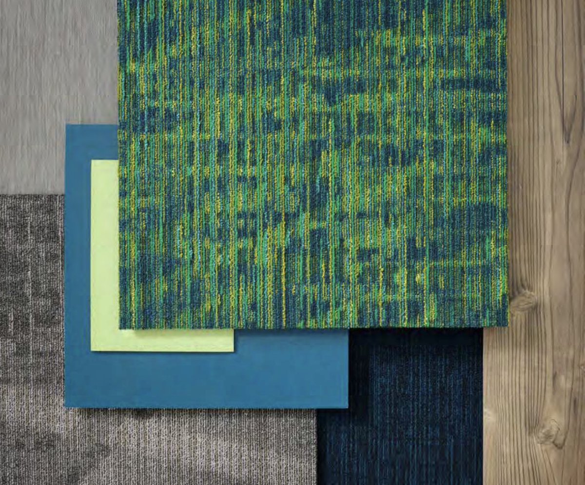 chasingnora's tweet image. The @ManningtonUSA Googie Collection (carpet tile &amp;amp; broadloom) with coordinating Mannington Commercial products.
#commercialflooring #interiordesign #commercialinteriors #flooring