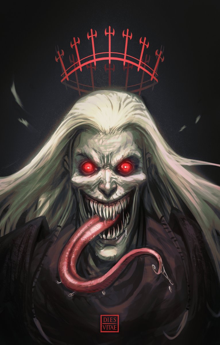 diesvitae's tweet photo. Found this old forgotten sketch of Knull between my files, decided to yeet some colors on it.
I'll draw you properly again one day, Knull dear.

#Venom #KingInBlack https://t.co/qkXDdBOew0