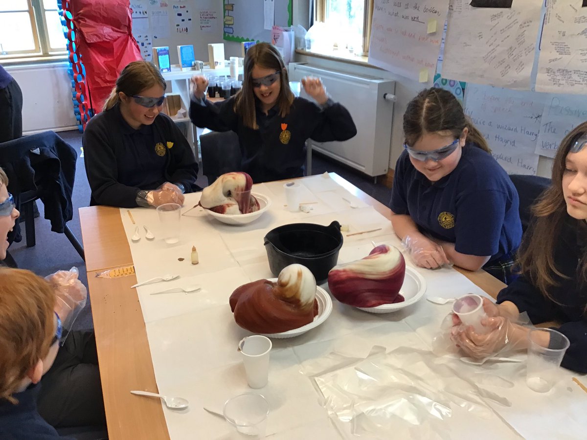 LuddenhamSchool's tweet photo. Kingfishers had a great time experiencing the Harry Potter themed science workshop to end our topic! We learnt about different chemical reactions and chemical symbols. https://t.co/cdD7iICw5d