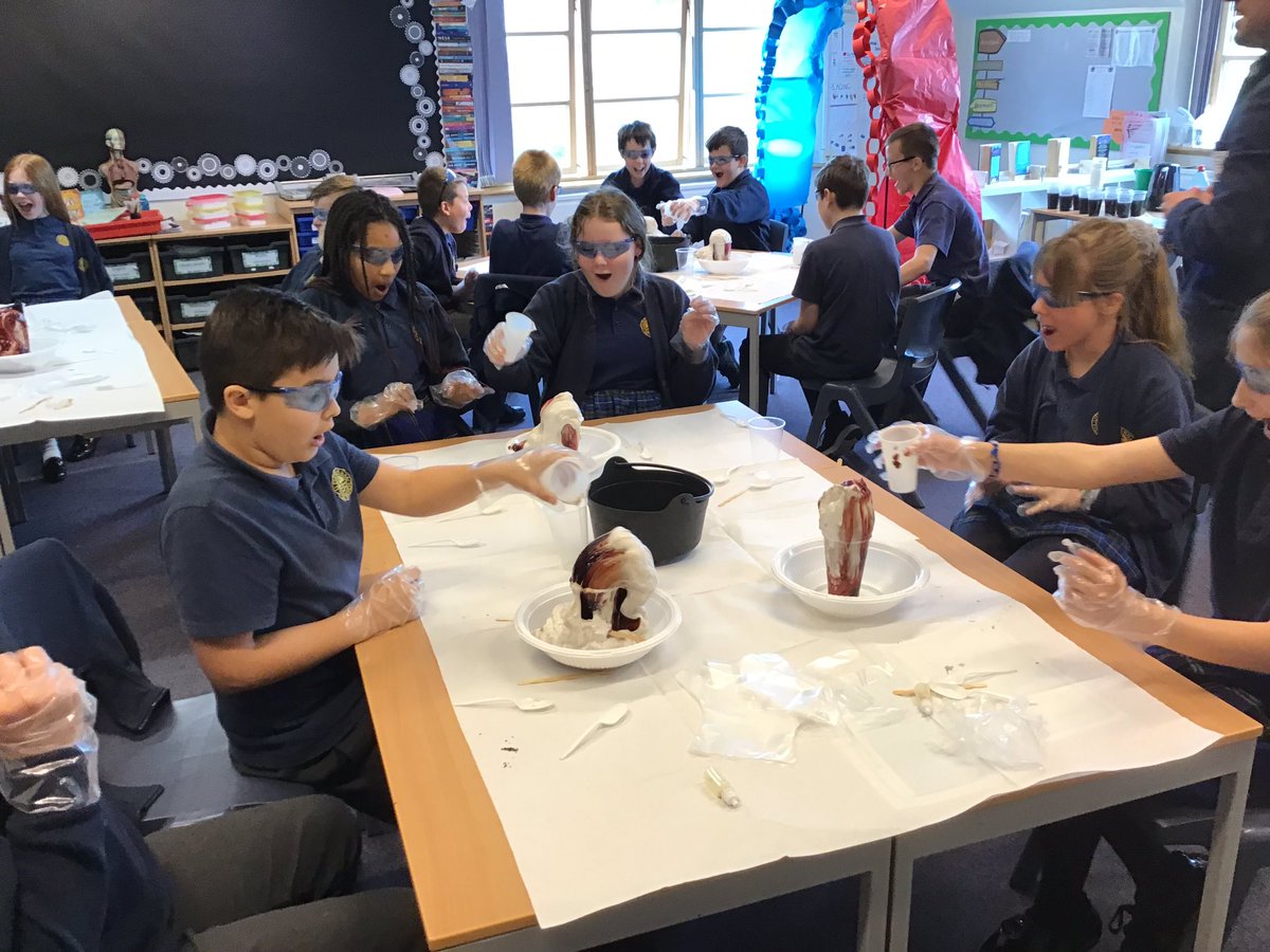 LuddenhamSchool's tweet photo. Kingfishers had a great time experiencing the Harry Potter themed science workshop to end our topic! We learnt about different chemical reactions and chemical symbols. https://t.co/cdD7iICw5d