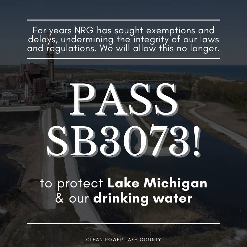 ucmetroeast's tweet photo. NRG has repeatedly refused to cooperate w/ local authorities on the cleanup of #coalash at the Waukegan coal plant, prompting the introduction of SB3073, which holds NRG accountable for the cleanup.
Call your Rep &amp; urge them to vote YES on SB3073! https://t.co/MAp2eIh7Eo
