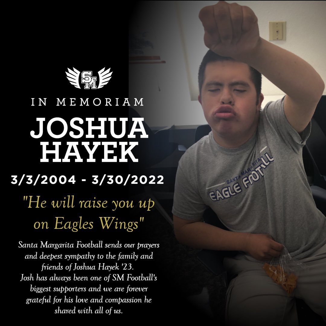 The SM community lost a very important member all too soon. Our thoughts and prayers go out to the entire Hayek family. You will be missed beyond belief, Josh!