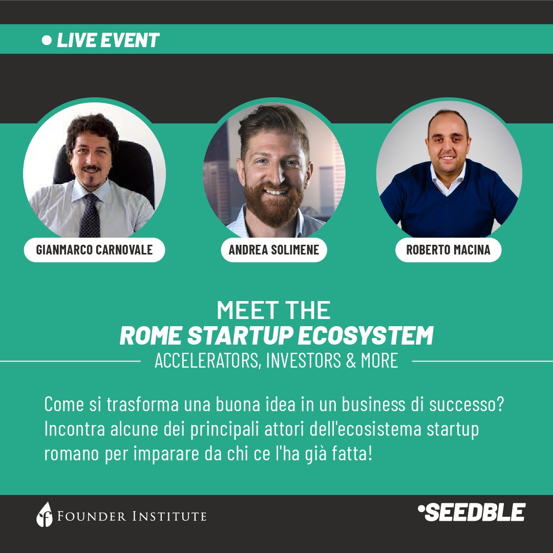 seedble's tweet photo. Riaprono ad ottobre i percorsi del @founding Italy! Iscriviti all'evento e scopri il programma e le modalità di accesso 👉 https://t.co/H0EvbsnmdE
#innovation #startup #call4startup #startupcommunity #founderinstitute #seedble #Entrepreneurship #Italy https://t.co/LD88fYOZ4m