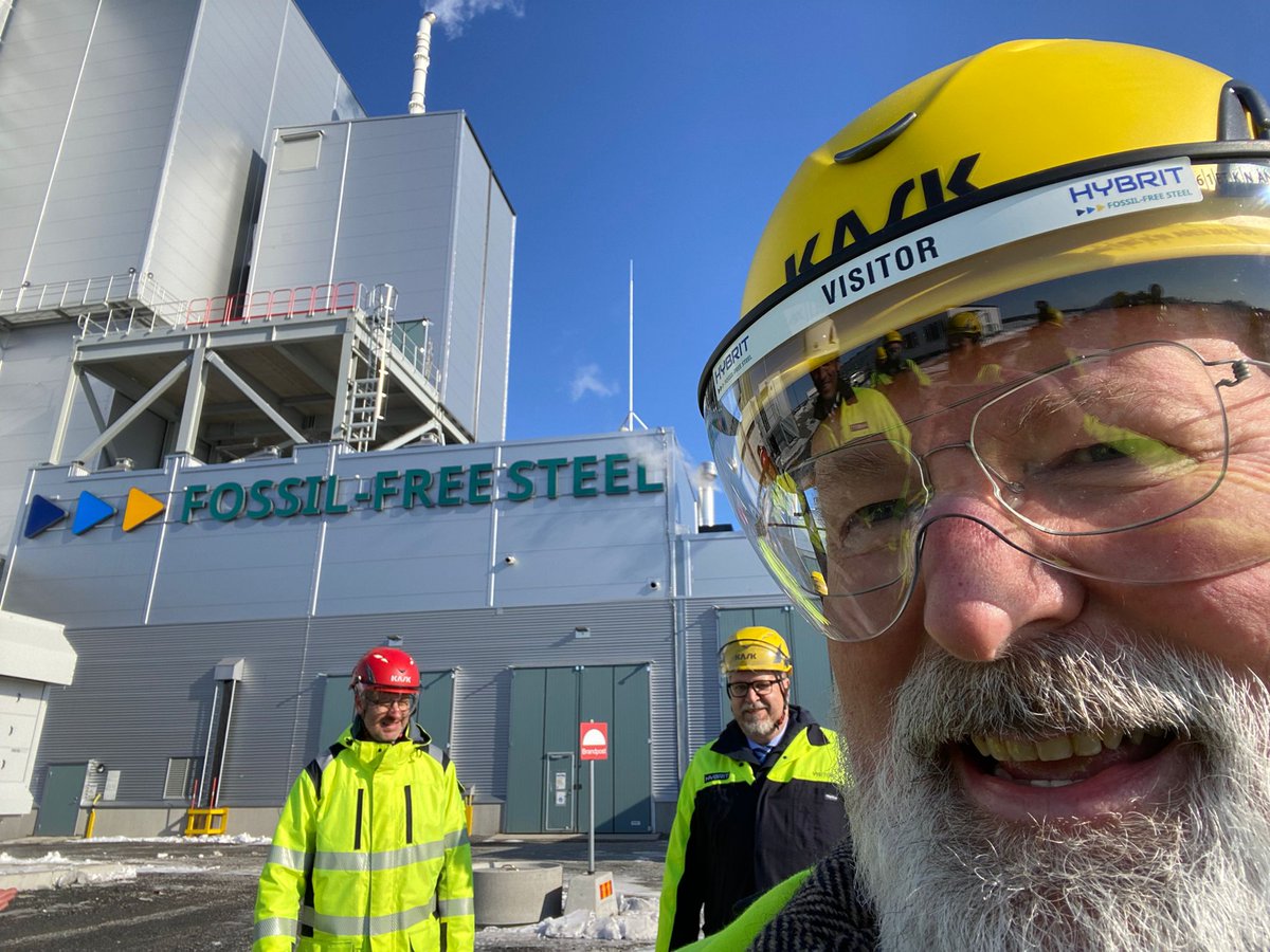 Great to see first-hand how @hybrit_project is revolutionizing steelmaking and paving the way for a fundamental change in the global steel industry. Green steel has the future, and as we saw today in Lulea, that future is already here! #EUGreenDeal