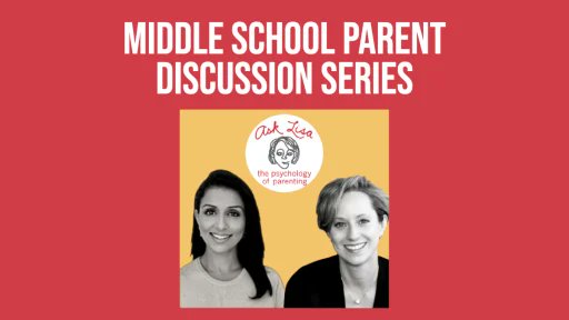 austintrinity's tweet photo. Thanks to our parents who joined us for the final installation of our Middle School Parent Discussion Series &amp; to our facilitators @WeissShanna @VijiPanda and Courtney Childers. Special thanks to @LDamour for providing the backdrop for the series through her #AskLisa podcast. https://t.co/iXpVPitfnK
