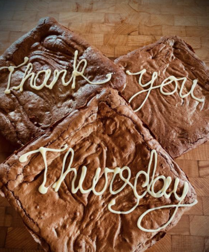 PBlackthorns's tweet photo. Thank you Thursday this week were some delicious brownies from The Lindfield Brownie Company. We hope the wonderful staff at @BlackthornsPri enjoy them!

#ProtectingBlackthorns from the actions of @UOBAcademies https://t.co/dAM2oD0ivh