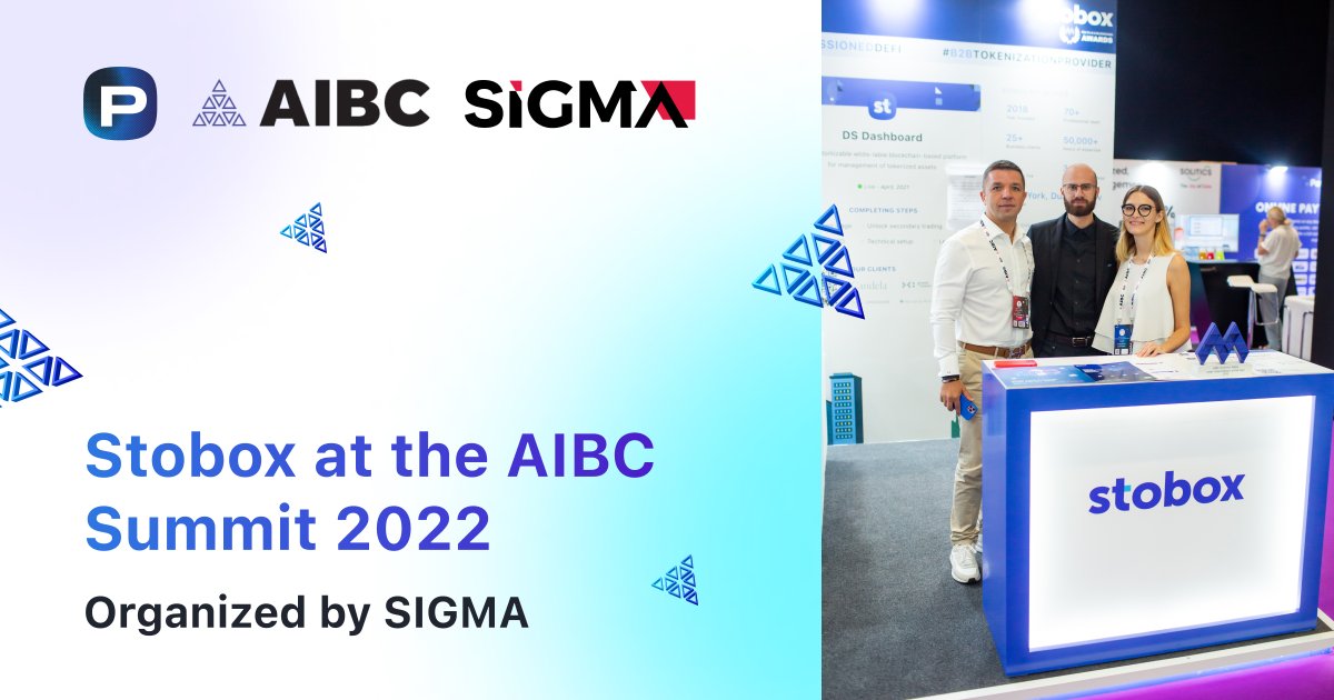 Progress_Chain's tweet photo. 🚀 Stobox participated at the @AIBCsummit, organized by @iGamingSummit
 
Stobox presented:
🔸 DS Dashboard
🔸 DS Dashboard PRO
🔸 Progress Chain
 
📰 Read the Stobox article about the results of the conference  —  https://t.co/iZ585D9av5
 
#Stobox #aibcsummit #SIGMA https://t.co/MFsFw8uQPL
