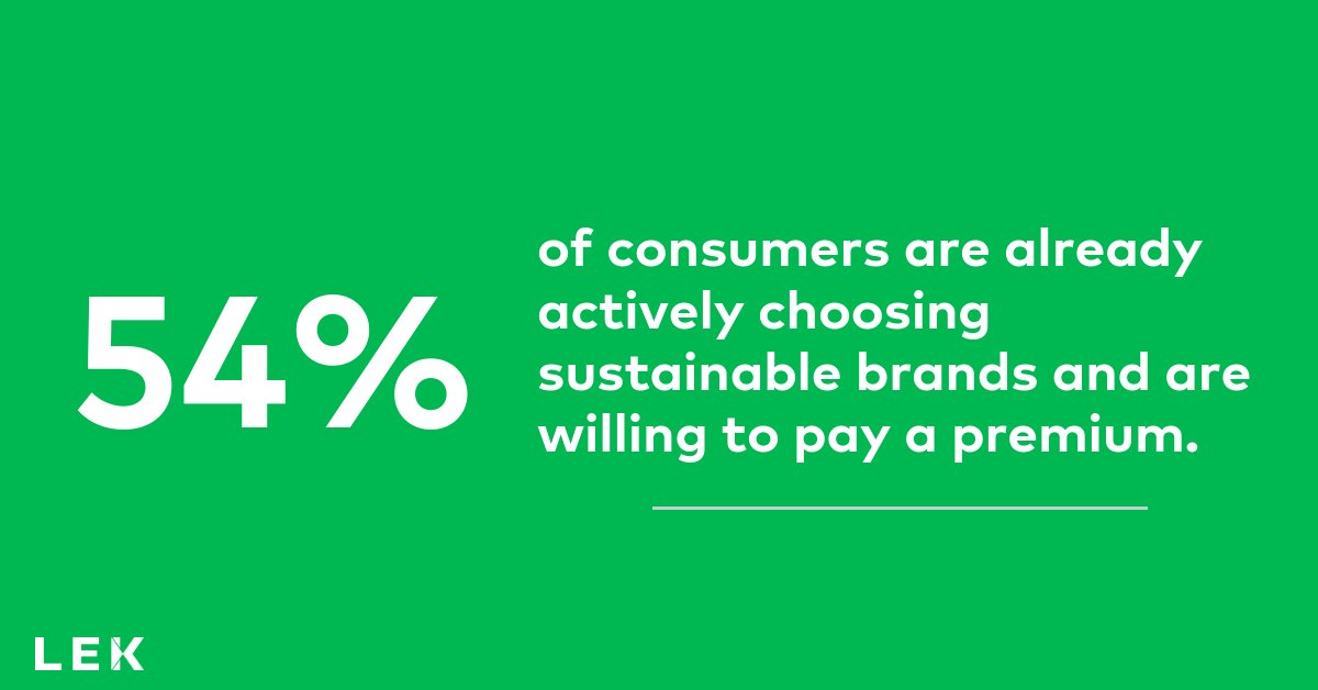 LEK_Consulting's tweet photo. Are you ready to engage with #sustainable #consumers? Our research shows that 54% are already actively choosing sustainable brands and are willing to pay a premium. Join us on 27 April 2022 to discover more. https://t.co/UUMCEscUh8 #LEKConsumer #LEKSustainability https://t.co/CgU55j1Bdu