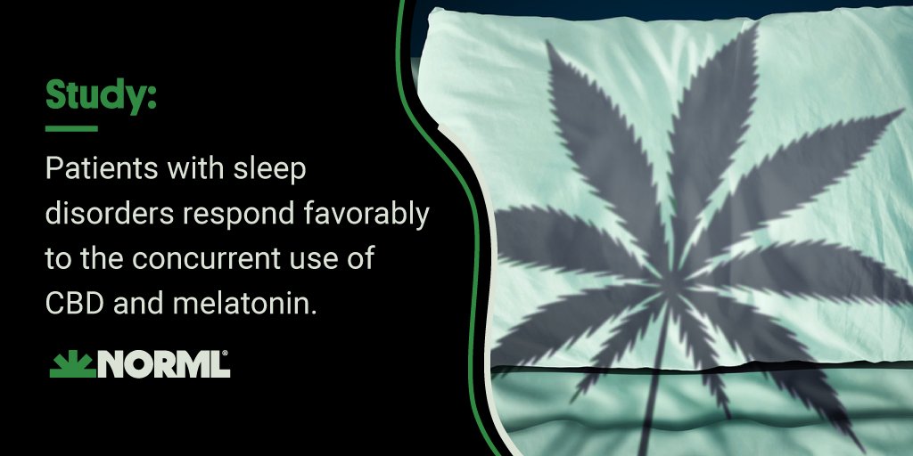 NORML's tweet photo. After participants self-administered a #melatonin/#CBD compound prior to bedtime for three months, they reported reduced feelings of #anxiety, #pain, #depression, and more.

Find out more about this study by a team of Italian researchers on #NORMLNews:  https://t.co/CqLdtUFk2G https://t.co/LLEc8f5z8q