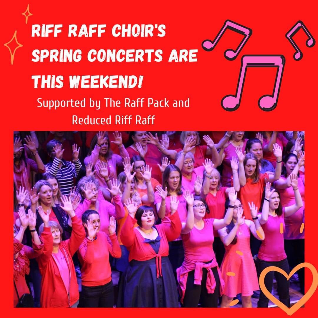 Not long till our concerts, book your tickets now! - bit.ly/RiffRaffSpring… 👈🎫🤩

See Southville &amp; Fishponds groups at 4pm on Sat in Christ Church Downend supported by <a href="/Raff_Pack/">The Raff Pack</a> 
Redland and Horfield groups are on Sunday in Redland Park URC at 4pm.🎶