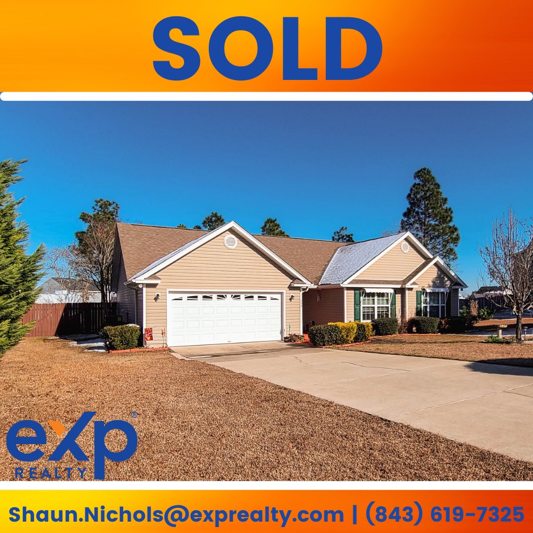 NicholsHomeTeam's tweet photo. 🥳#SOLD 🥳 This Beautiful property just went under contract in 5 days for 13% over the asking price &amp; 14 offers using our creative and unique marketing strategies. Learn More 👉 https://t.co/8OCHfbxdoz

#GastonSC #exp #realestateagent https://t.co/lAdpCABL39