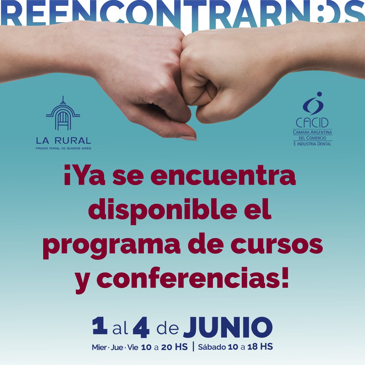 expodentBA's tweet photo. ¡Ya se encuentra disponible el programa de cursos y conferencias! 🎉https://t.co/c1pvHSEunD
📆 Apertura pre-inscripción: viernes 01/04/2022

#expodent #expodent2022 #camaradental #LaRural #odontologia #protesistas #invitados #odontologos #comerciodental #disertantes https://t.co/8wL80Il60M