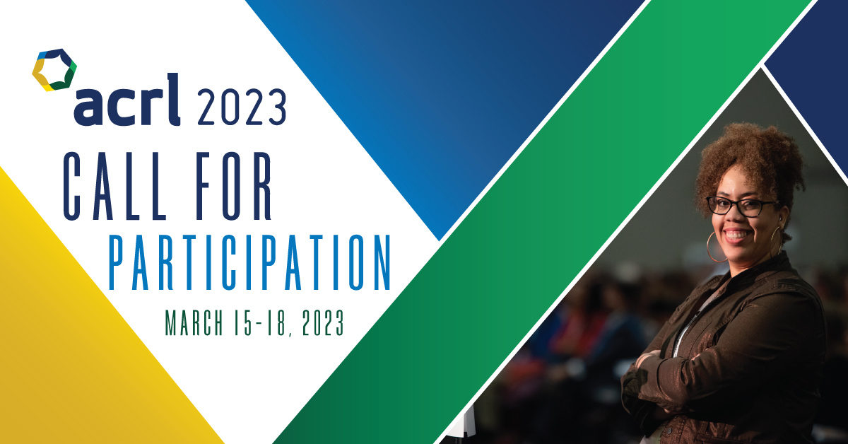 ALA_ACRL's tweet image. The call for proposals for the ACRL 2023 Conference to be held March 15-18, 2023, in Pittsburgh, Pennsylvania, is now open. Contributed paper, panel session, and workshop proposals are due June 3, 2022. Complete details are on ACRL Insider. bit.ly/3DrxHmi #ACRL2023