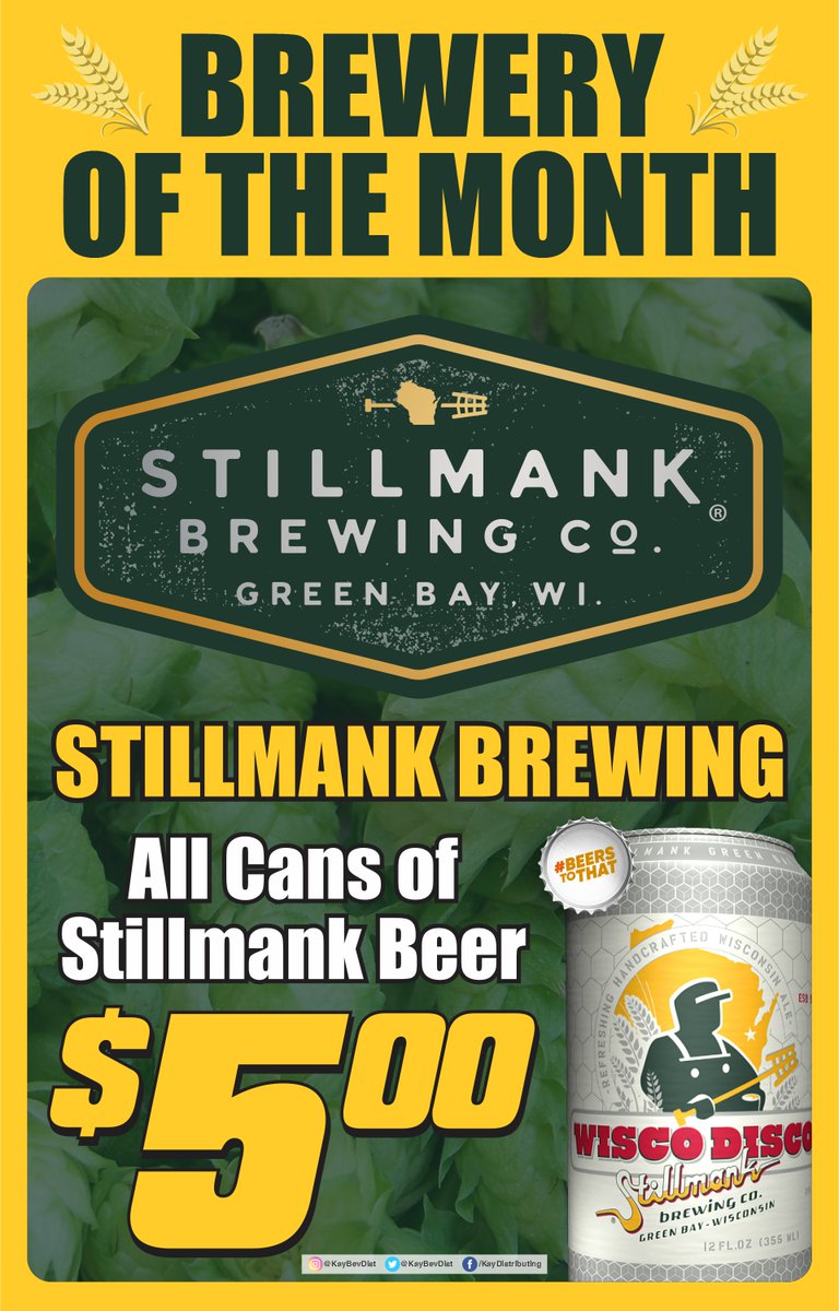 Brewery of the month is Stillmank Brewing Co.! During the month of April come stop by at Capitol Centre Sports Bar &amp; Grill where all cans of Stillmank Beer are $5.00! 🍻 #BeersToThat