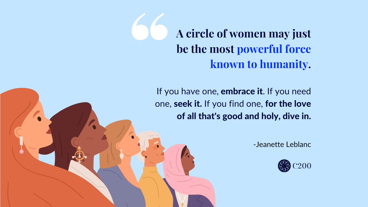 committeeof200's tweet photo. As we close out Womenโs History Month, we are reminded of the strong, inspiring, and dynamic women that make up the C200 organization. We dedicate our last Womenโs History Month post to our members; a circle of women who are truly a powerful force. #C200 #SuccessShared https://t.co/cmpJQd7VJG