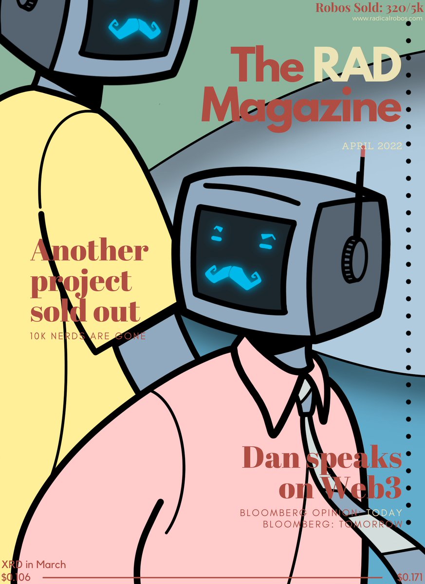 radical_robos's tweet photo. #radmag April'22 | @nerds_republic & @fuserleer
@radixdlt #NFT #radix $XRD #pfp #ROBO #로보 https://t.co/lbwIF3b3to