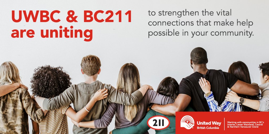 bc211Help's tweet photo. .@UnitedWay_BC & @BC211help have integrated increasing impact across the province allowing us to better serve our communities. Learn more: https://t.co/kBsR7pdu1d
#HelpStartsHere #BC211 #UWBC https://t.co/E2OPAIBrKT