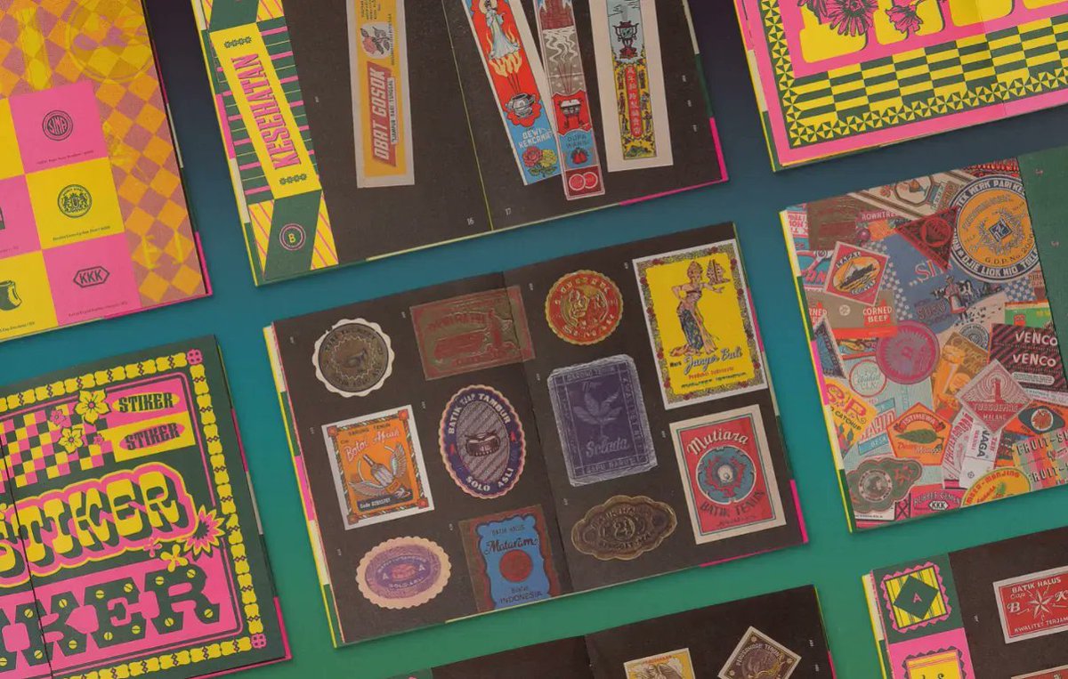 This collection of stickers and labels from the 1970s through to the 1990s is set to bring Indonesian graphic history to the wider world > bit.ly/3tSwjWW