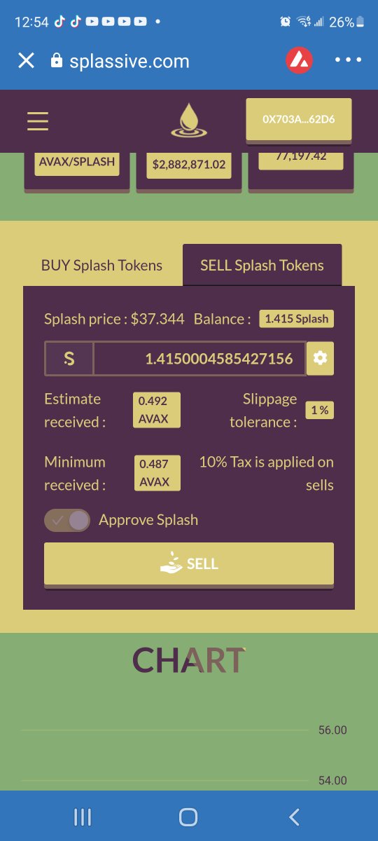 Michael73614161's tweet photo. @splassive_com ive got about $5k in splassive. Ive withdrawn once and it was before the site change. I tried to sell 1.4 splash today and the approve button has have no function at all. Im using trust wallet on an android. Can you fix this please https://t.co/RGP8w1hUvb