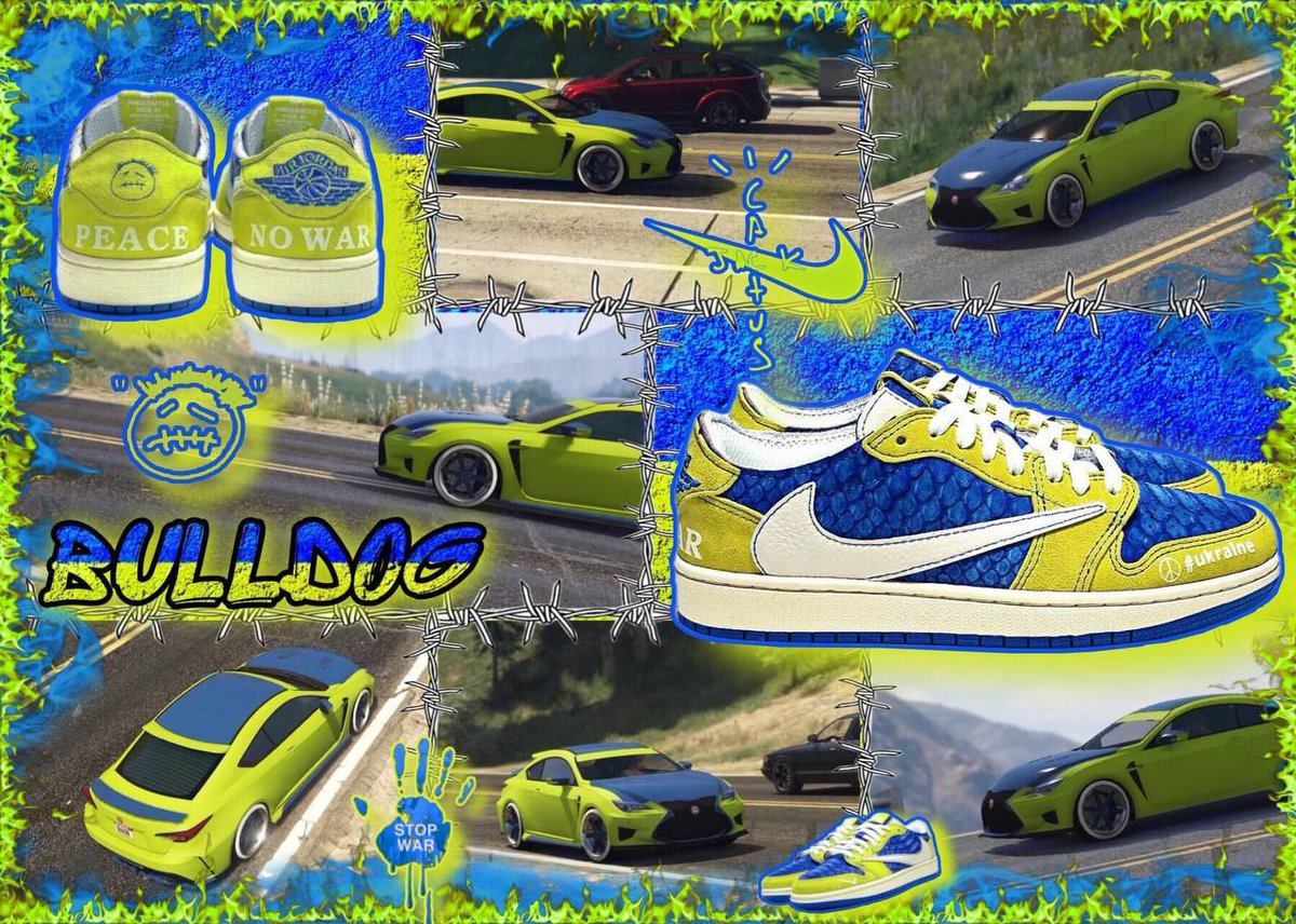 Bulldog_TM_GTA's tweet photo. 🦁🚨 GIVEAWAY LION TM 🚨🎁

🟡🔵🌵 Travis Scott x Air Jordan 1 Low ‘Peace Jacks’ 🏳️‍🌈🟡🔵

R U L E S:
•❤️LIKE
•♻️RT THIS POST
•🦁FOLLOW:  @bulldog_lion 
•🔢PUT A NUMBER 1⃣-1⃣5️⃣0️⃣

🏆ONLY 1 WINNER🏆

❌END IN 4 DAYS🔚

⚠️IF U DON'T FOLLOW ALL THE RULES YOU'RE NOT PARTICIPATING⚠️ https://t.co/P8dFSm0fms