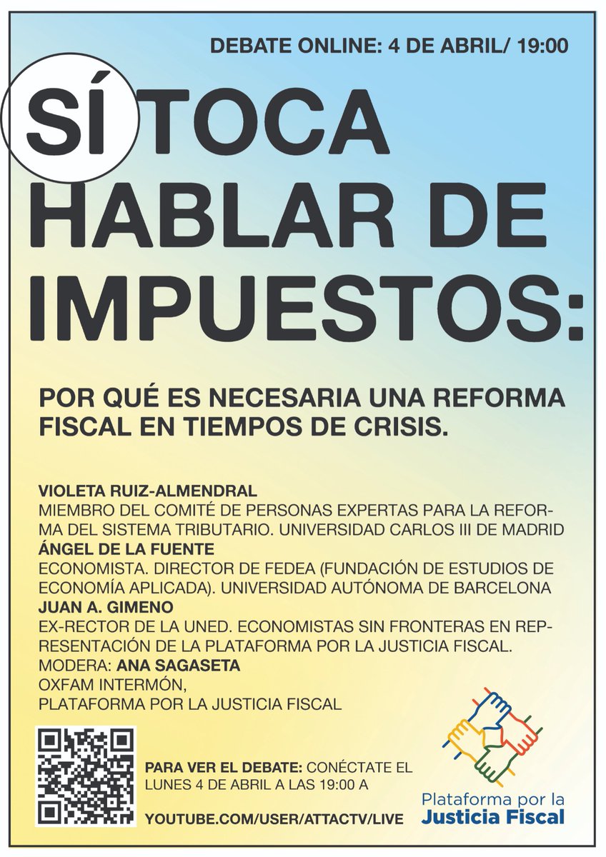 ActionAid_ES's tweet photo. Repiten que ahora no toca hablar de #impuestos, en plena guerra y crisis económica
Pero quienes queremos avanzar en #JusticiaSocial creemos que no se puede esperar #AhoraSíToca ❗️

https://t.co/HdryUIhaUa @XJusticiaFiscal @OxfamIntermon @redongdmad https://t.co/FVEeKIzURk