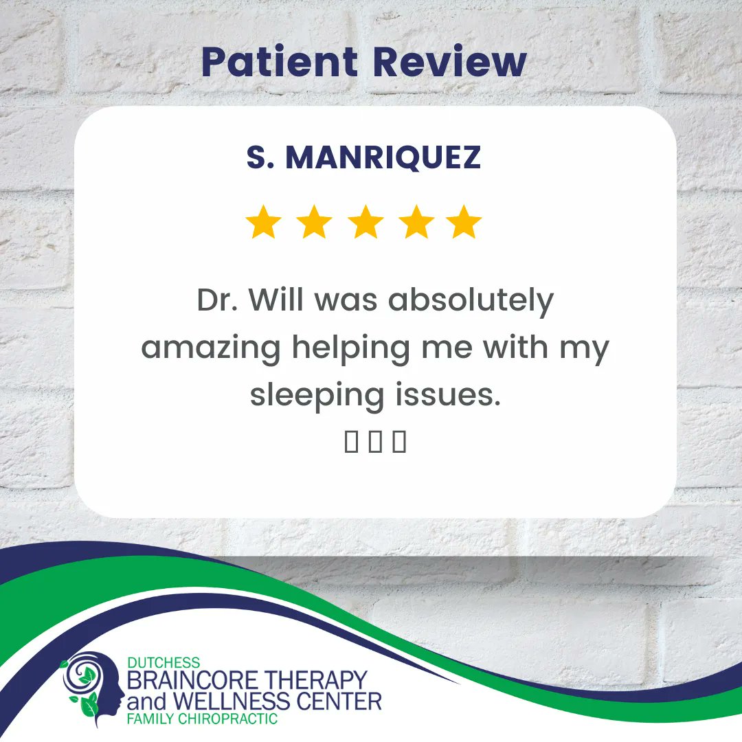 DrWillBraincore's tweet image. Another great patient review!

#braincore #neurofeedback #chiropractor #nutritionaltherapy #correctiveexercise #weightloss #painrelief #alternativemedicine #eastfishkill #hopewelljunction #dutchesscounty