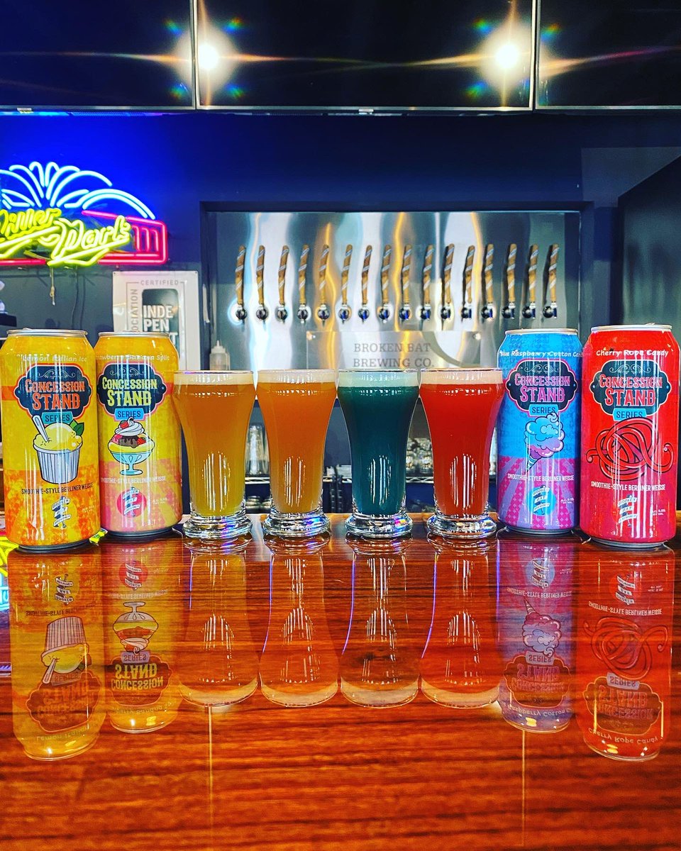 BrokenBatBrew's tweet photo. Anniversary release beer packaging has begun! 4 insane flavors, 1 awesome day to celebrate 5 crazy years, see you April 9th. 

#brokenbatbrew #concessionstand #LFG #giddyup #cherry #lemonice #bluerazz #strawberrybananasplit https://t.co/onrqOICD5s