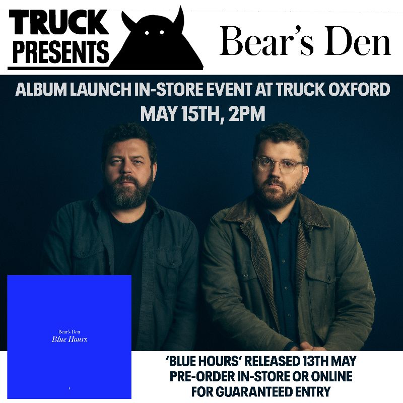 TruckOxford's tweet photo. New releases out tomorrow, plus Bear's Den Instore show! - https://t.co/9Futf7t93n https://t.co/ej8GCFAwyI
