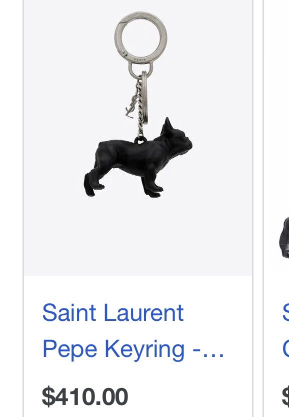 SAINT LAURENT PEPE KEYRING 現行 キーリング 犬 SAINT LAURENT PEPE KEYRING 現行 キーリング 犬 SAINT LAURENT PEPE