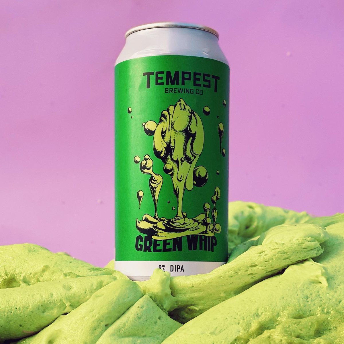 TempestBrewCo's tweet photo. Introducing… Green Whip
For this we tore up the proverbial rule book with the aim of delivering dizzying levels of flavour and aroma. Crushed with Columbus, Comet, Citra Cryo and Cryo-pop, this one is blasting out of the glass with citrus, grapefruit, pineapple, herb and resin. https://t.co/OhFagqcz5g